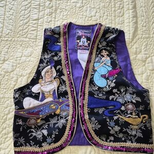 Disney Aladdin Jasmine Kids Vest - Black and Purple Vintage